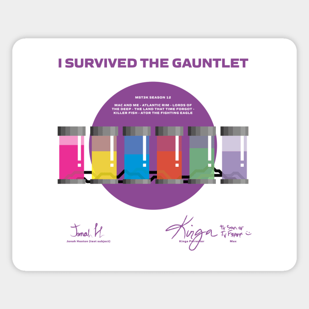 I Survived The Gauntlet Sticker by RRigamondi